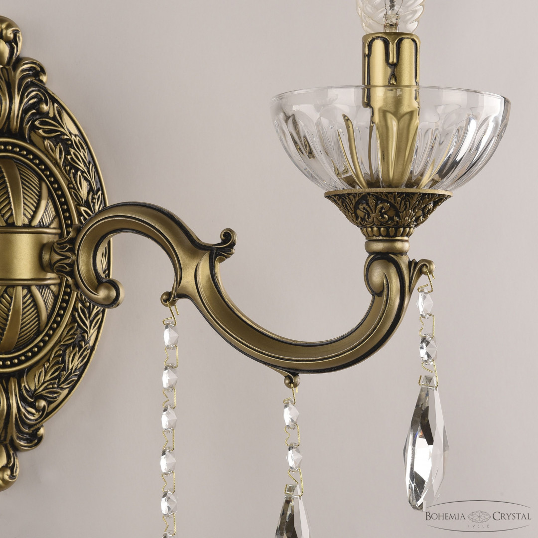 Бра хрустальные AL7801B10/2/175 B AGB P Clear/M-1H Bohemia Ivele Crystal
