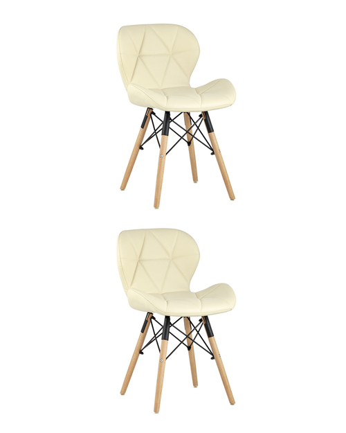 Стул Бон экокожа бежевый 2 шт. Stool Group