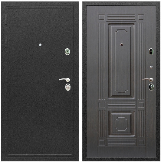 Дверь входная Graf Престиж Черный шелк / МДФ 16 мм ФЛ-2 Венге