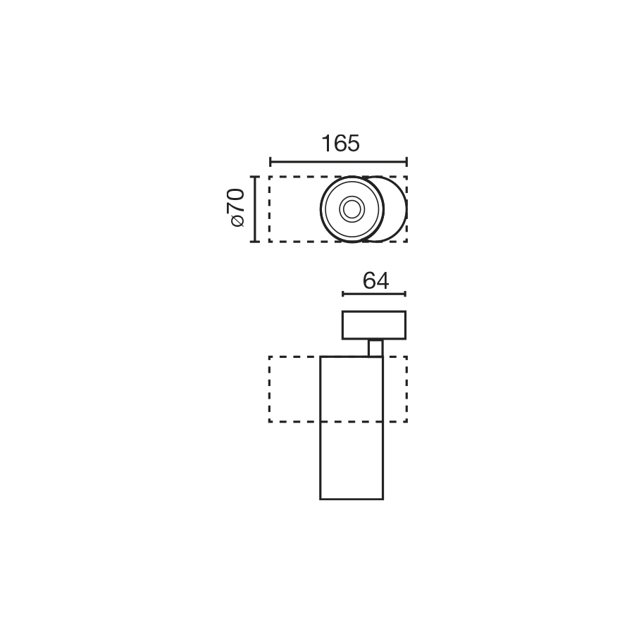 Fost SURFACE Белый проектор Ø70 28 Вт 18° 4000K CRI90 TRIAC Faro