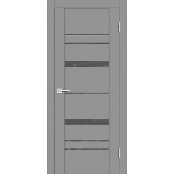 Межкомнатная дверь Graf PST-2 серый лакобель серый бархат (2000 х 800)