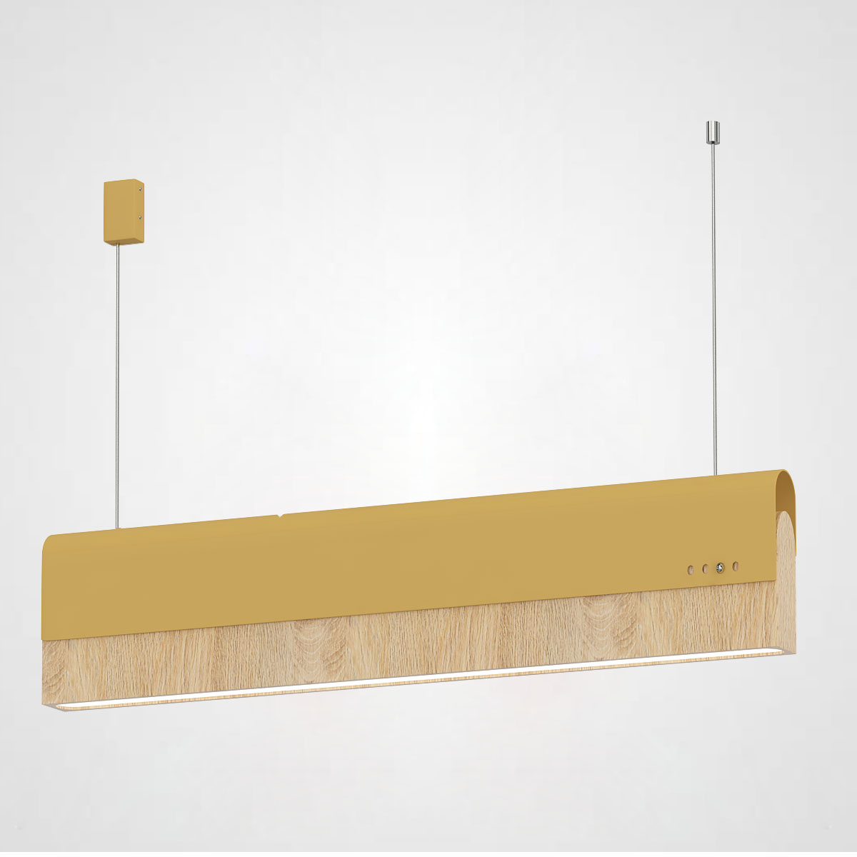 РЕЕЧНЫЙ ПОДВЕСНОЙ СВЕТИЛЬНИК BOOK 3 L90 Yellow by ImperiumLoft
