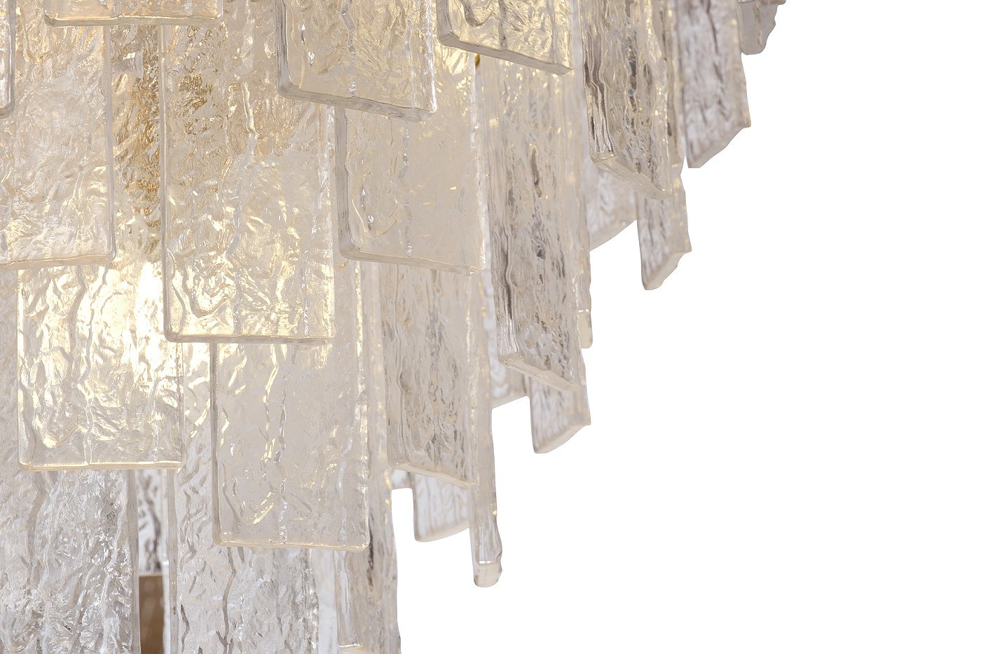 Люстра потолочная ICE рифленое стекло/латунь Garda Decor 91GH-1014-8