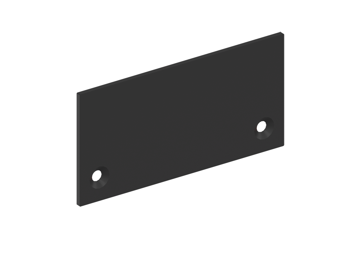 Боковая  глухая заглушка для профиля Donolux CAP18513RAL9005