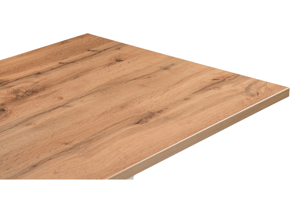 Стол деревянный Woodville Мичиган Лофт 110х70х74 25 мм дуб вотан / белый матовый 515301