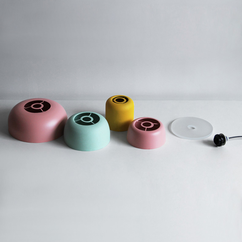 Подвесной светильник ILO D18,5 Mint/Pink by ImperiumLoft