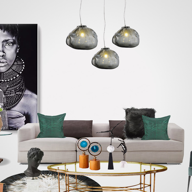 Подвесной светильник Bocca 73 D20 Transparent by ImperiumLoft