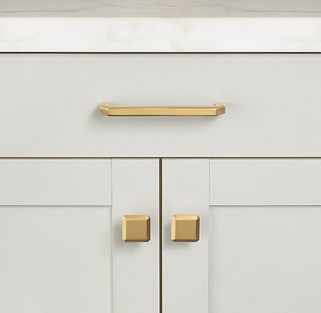 Ручка-скоба Restoration Hardware Regent L.15.2 Lac.Burnished Brass