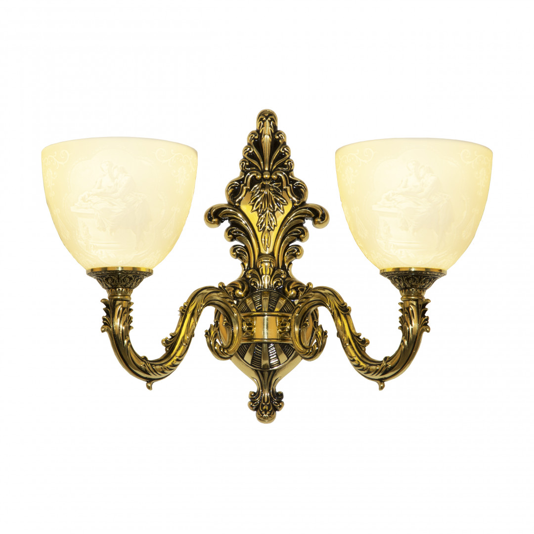 Бра бронзовые с хрусталём 7101B14/2/175 GB P1 U Pair