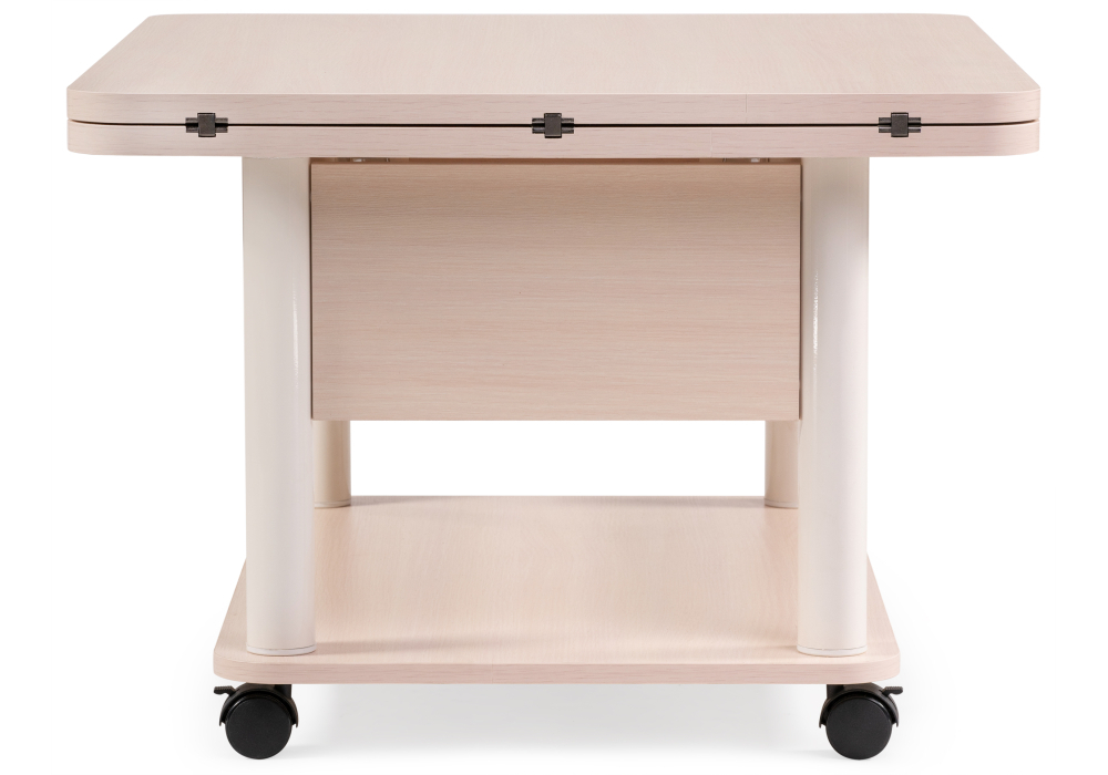 Стол-трансформер Woodville Виват светлый венге / белый 402947