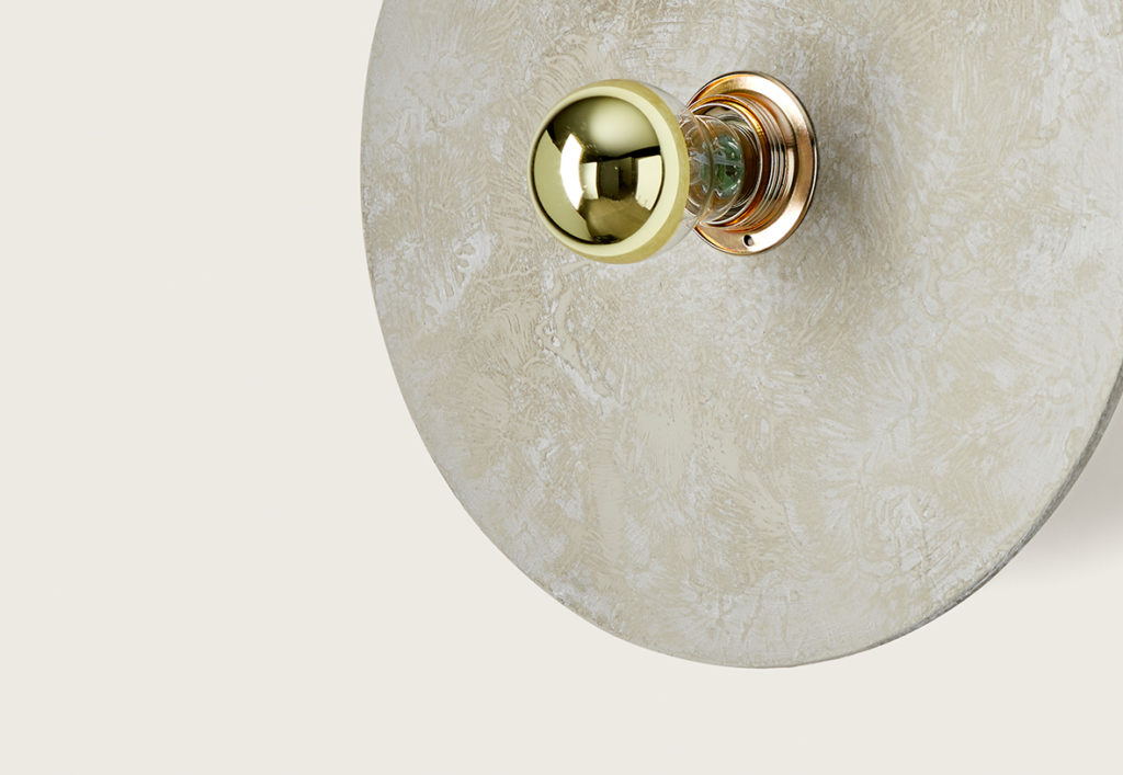 Бра Kassy 20 см керамика + цоколь 5 см золотой металл Aromas del Campo