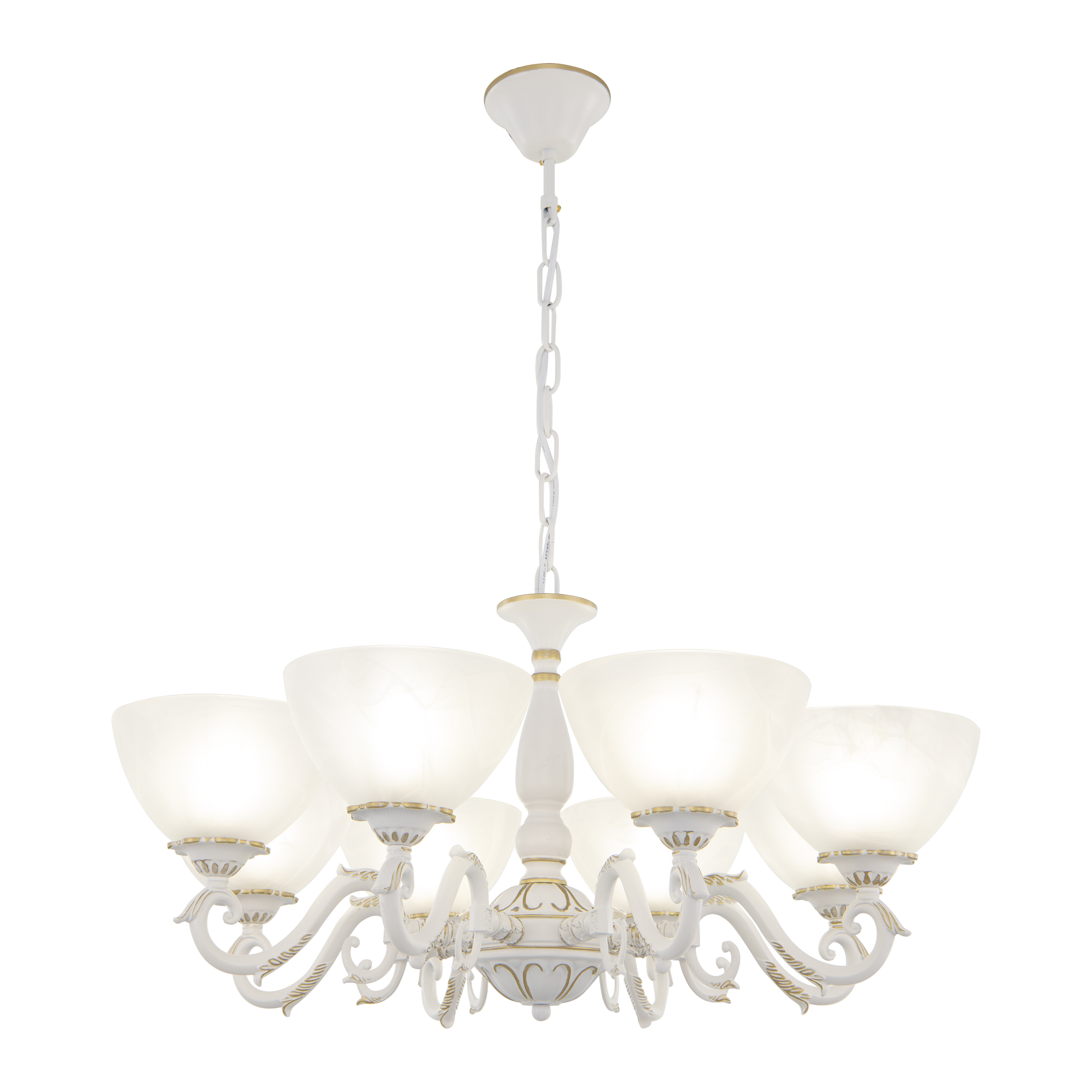 Люстра с плафонами 340518/8 WT+G Arte Milano