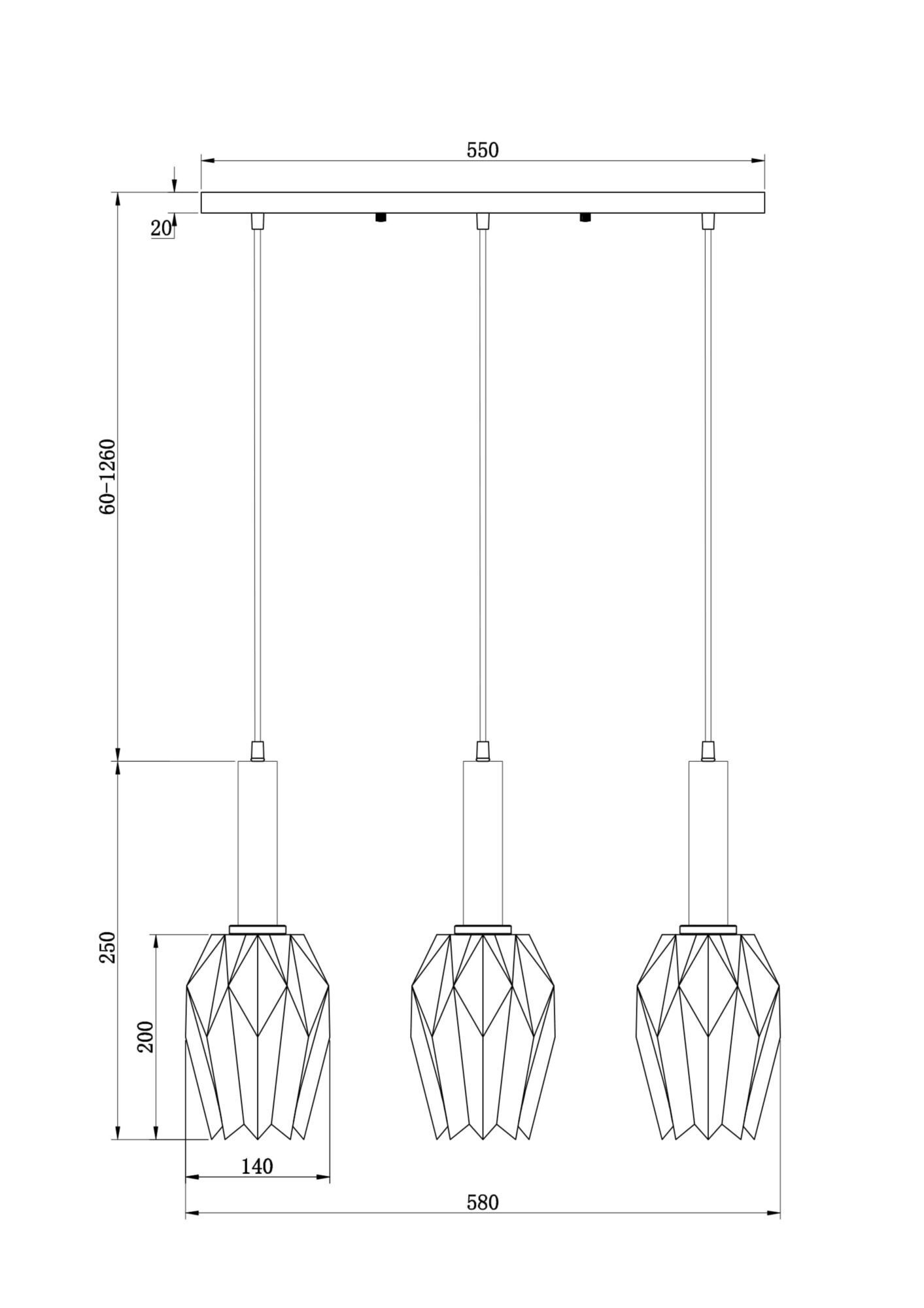 Подвесной светильник Freya FR9001PL-03B