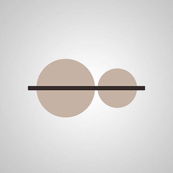 Настенный светильник LIBERTY TWO WALL Green Red by ImperiumLoft