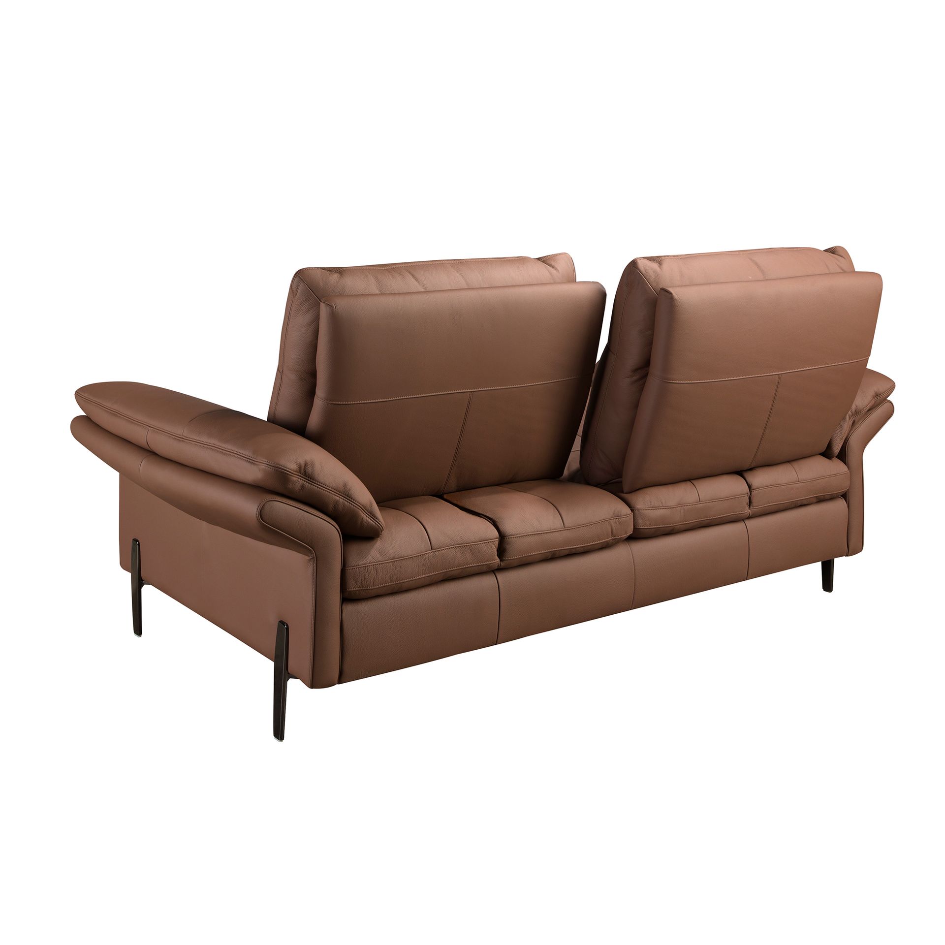 Коричневый кожаный 2-местный диван модель 6242 Angel Cerda
