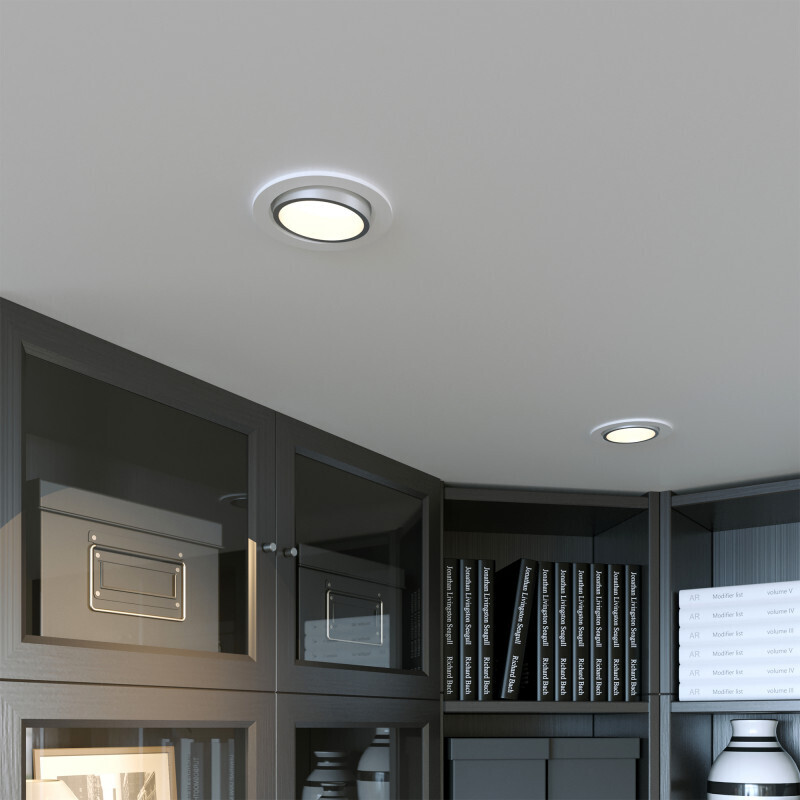 Встраиваемый светильник Elektrostandard 15267/LED 7W 4200K WH/SL белый/серебро