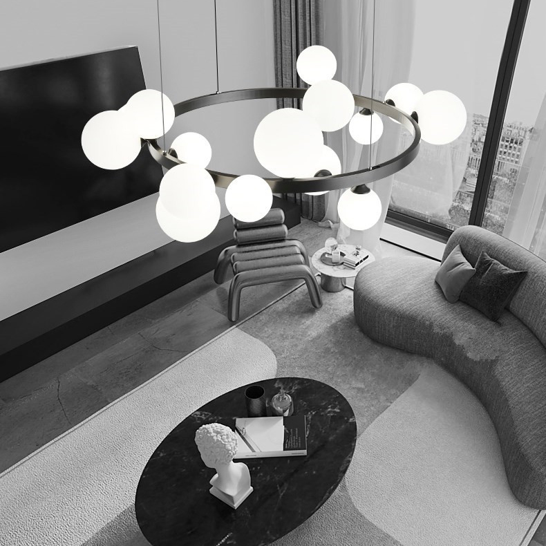 Кольцевые люстры и светильники IDAR D70 by ImperiumLoft