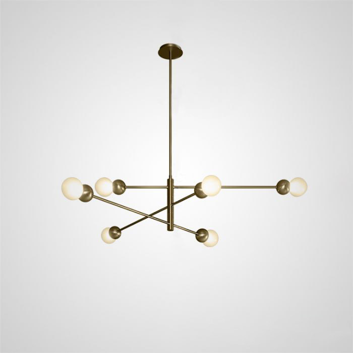 Люстра на штанге SALME L6 B Gold by ImperiumLoft