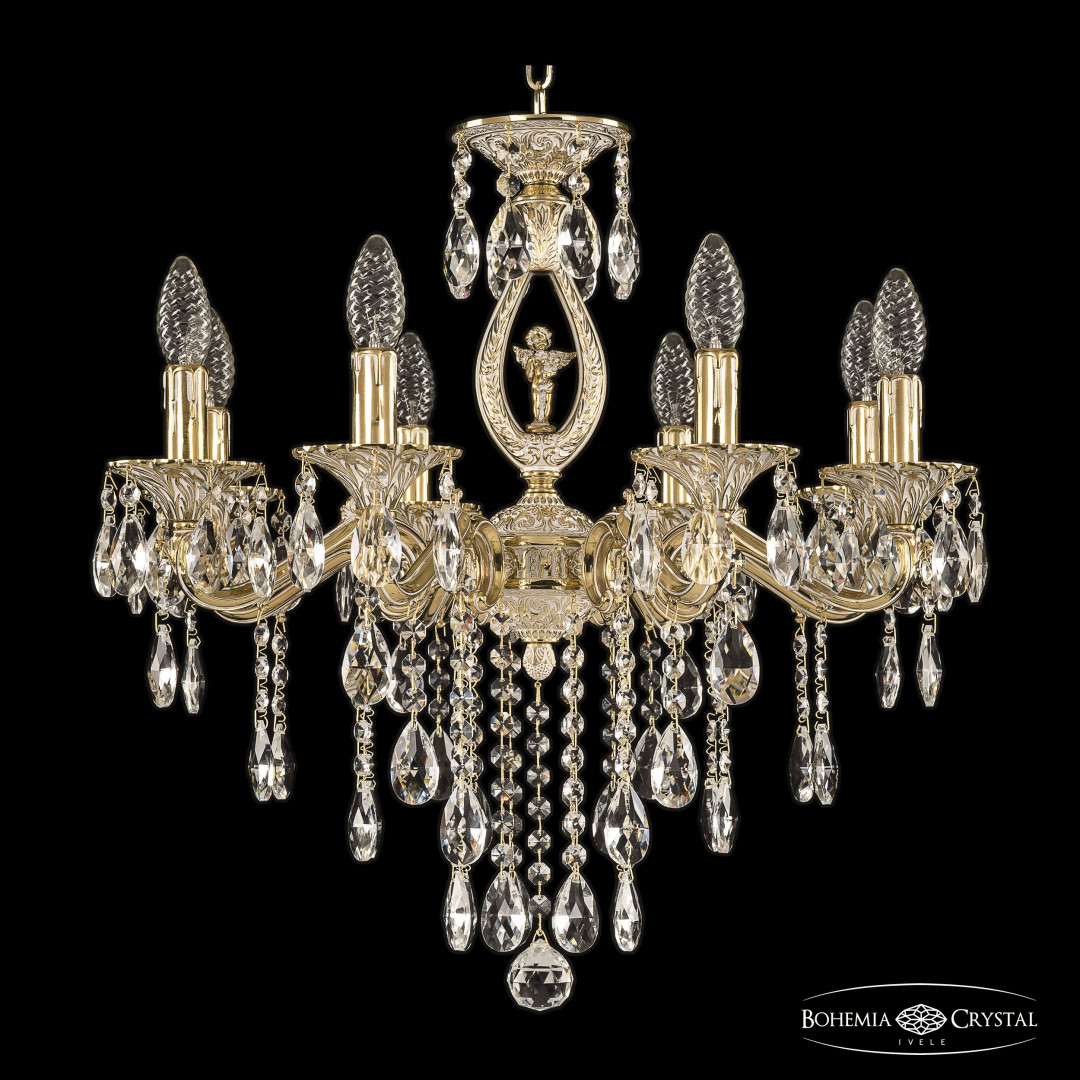 Люстра бронзовая с хрусталём 72402/8/175 B GW FA10S