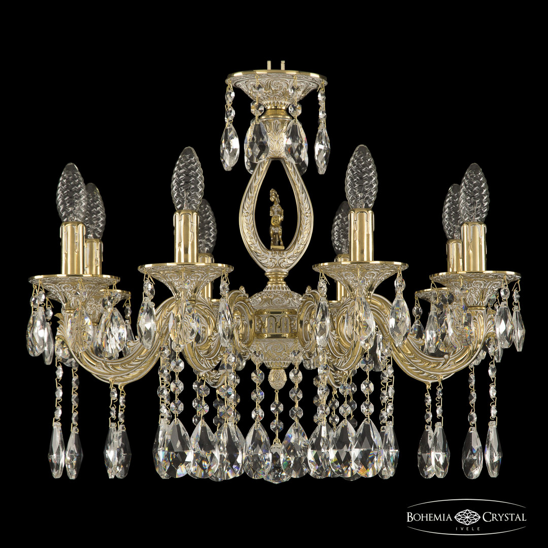 Люстра бронзовая с хрусталём 71401/8/175 A GW FH1S