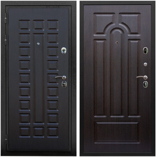 Дверь входная Graf Триумф МДФ 16 мм ФЛ-183 Венге / МДФ 6 мм ФЛ-58 Венге