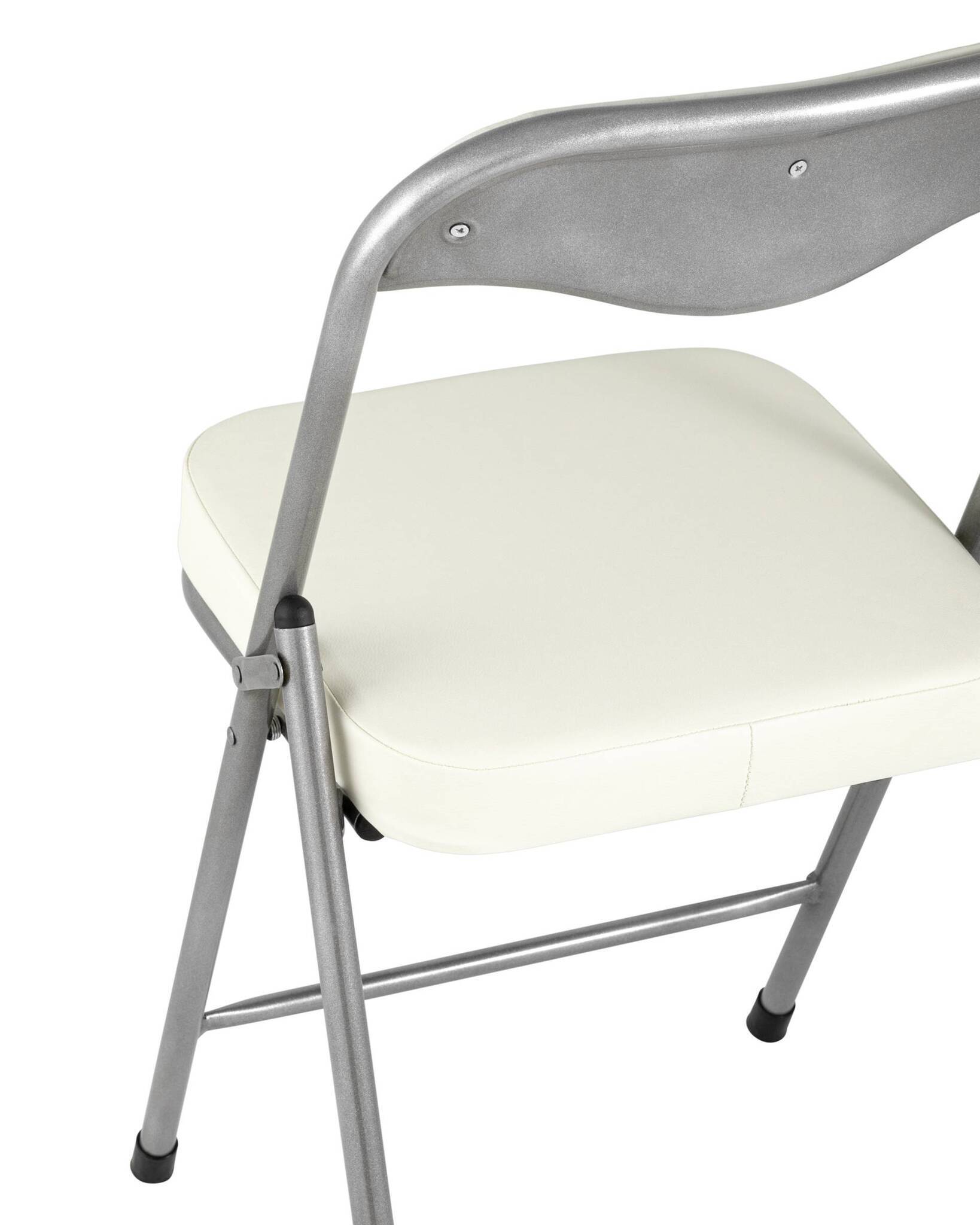 Стул складной ДЖОН металлик, слоновая кость Stool Group