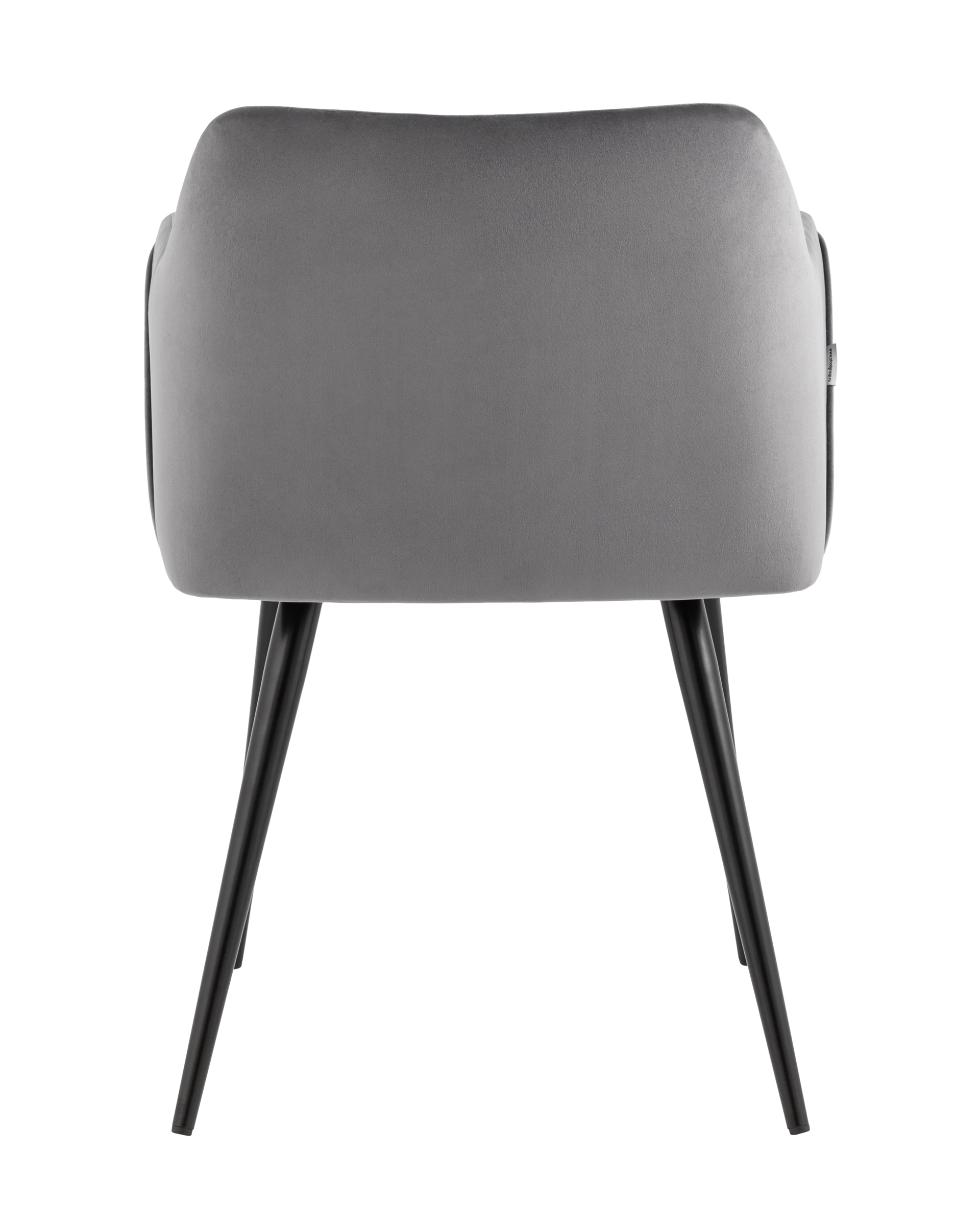 Стул с подлокотниками Джоэл велюр серый Stool Group