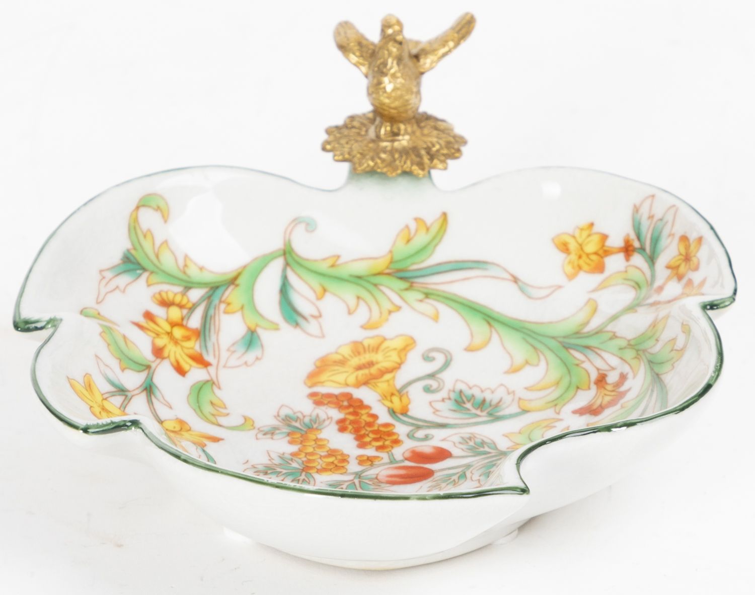 Блюдо с птичкой Glasar C519ECL/HX0036E