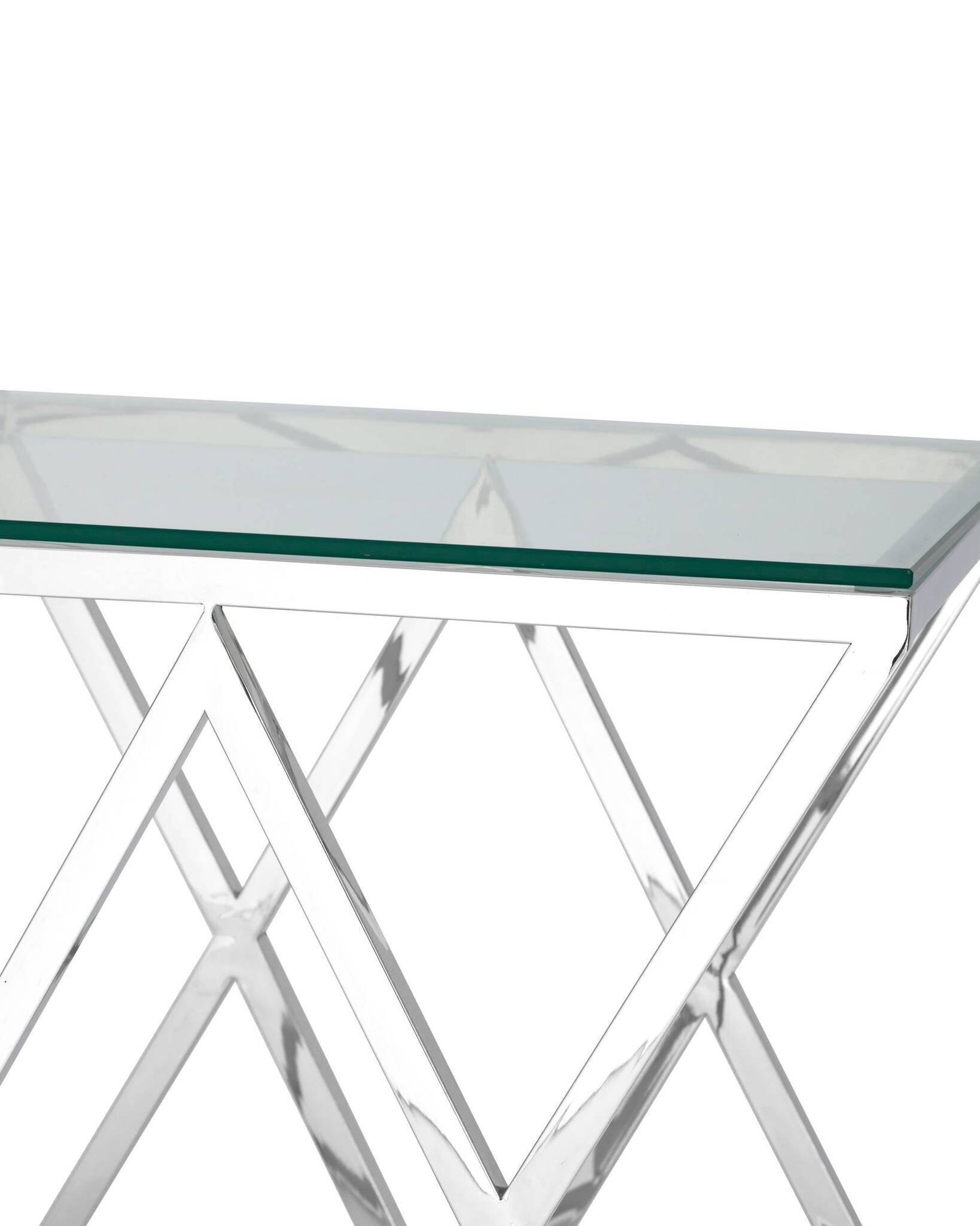 Журнальный стол 55*55 ИНСИГНИЯ серебро Stool Group