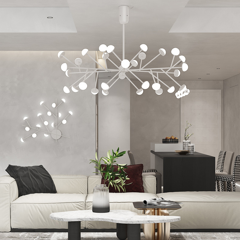 Потолочная люстра HILVI D120 White by ImperiumLoft