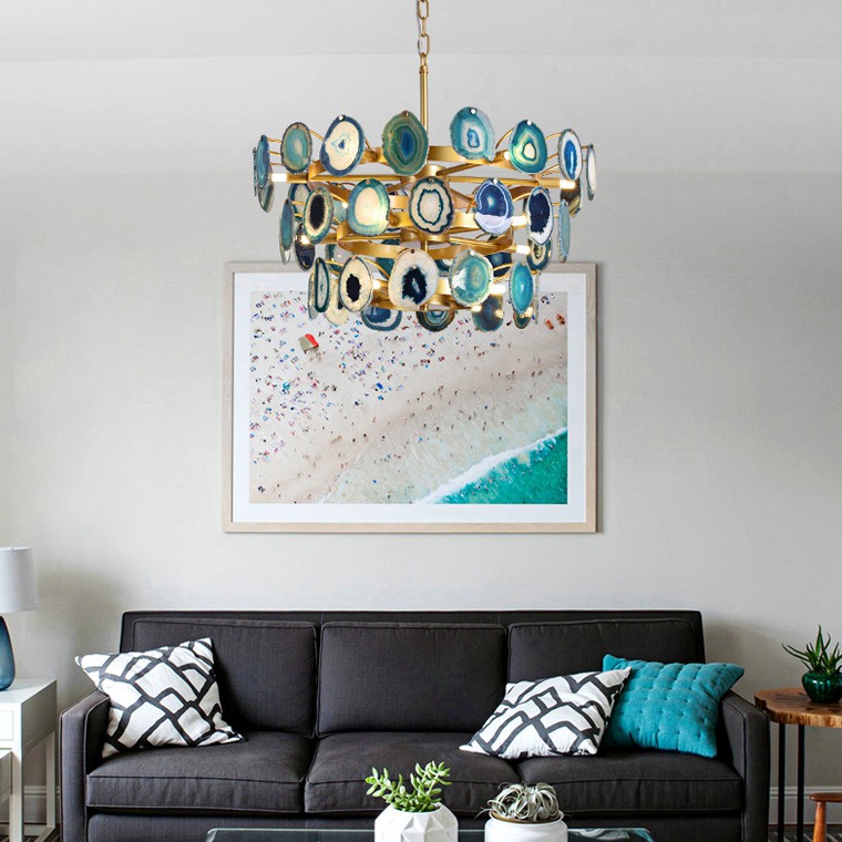 Подвесная люстра AGATE D60 Pink by ImperiumLoft