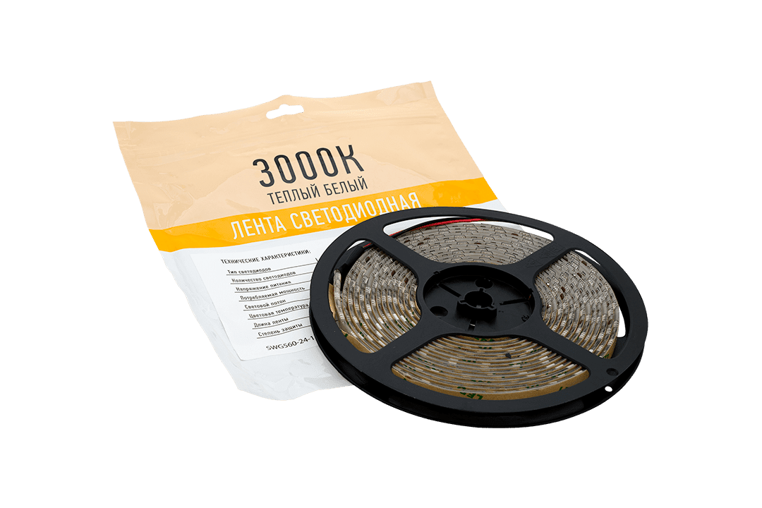 Лента светодиодная SWG SWG560-24-14.4-WW-65