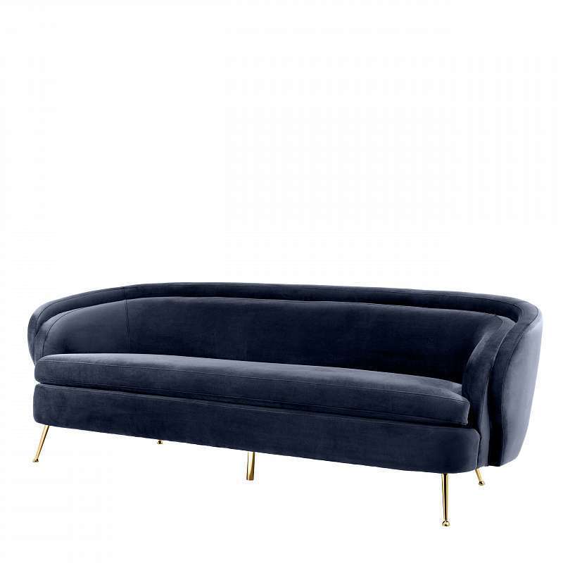 Диван Eichholtz Orion savona midnight blue velvet 111831U