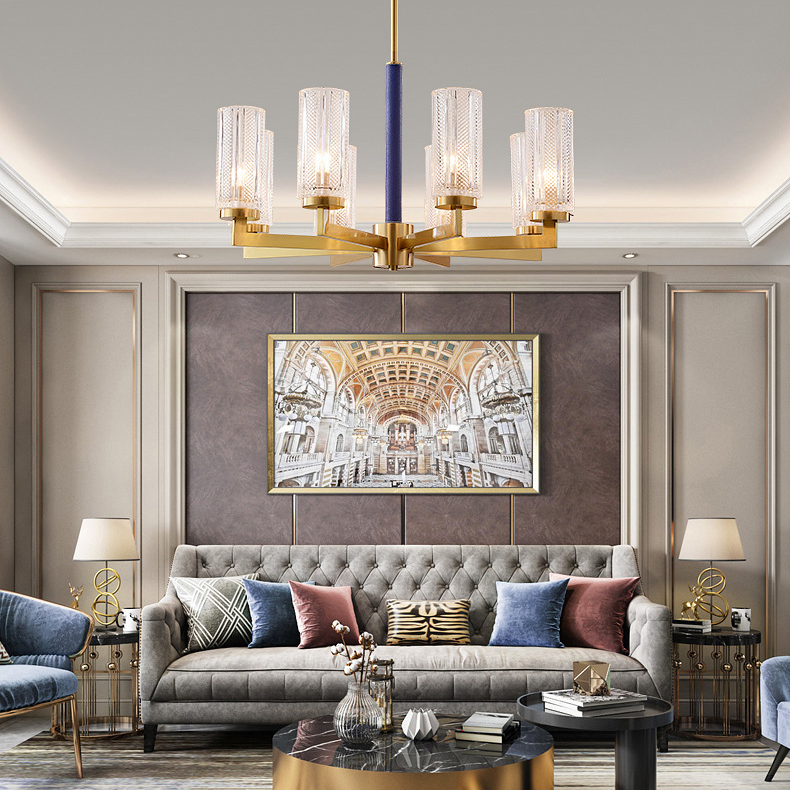 Потолочная люстра ADELEINE L15 Blue by ImperiumLoft