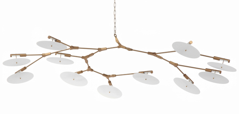 Люстра Адель Branching With Porcelain Disc BD 9 by ImperiumLoft