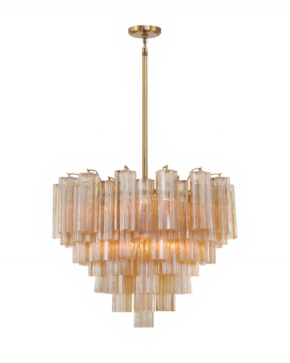 Люстра Толбот с янтарным стеклом Louvre Home LCH950924SWL