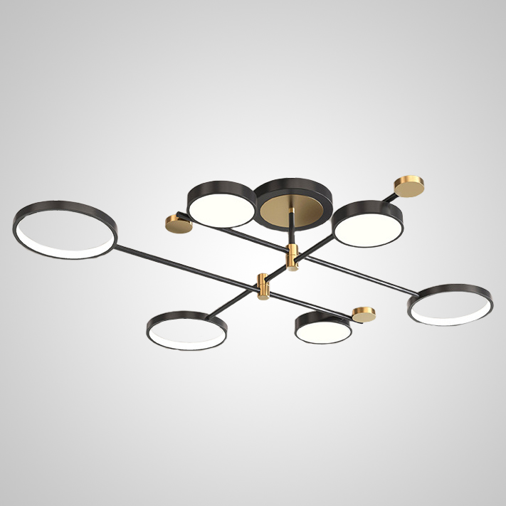 Потолочная люстра MARSA L6 Black by ImperiumLoft