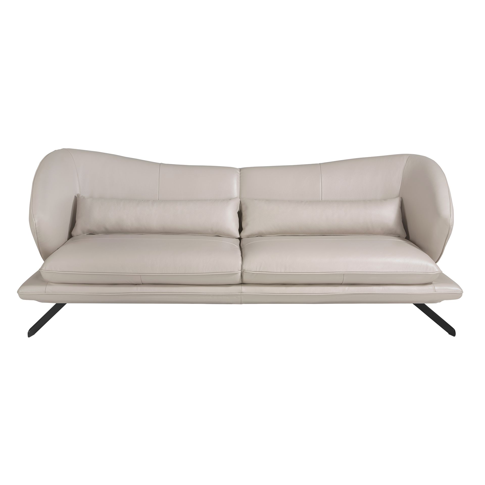 Диван 3-х местный 6146/KF2157-3P-M5652 кожаный с декоративными подушками Angel Cerda