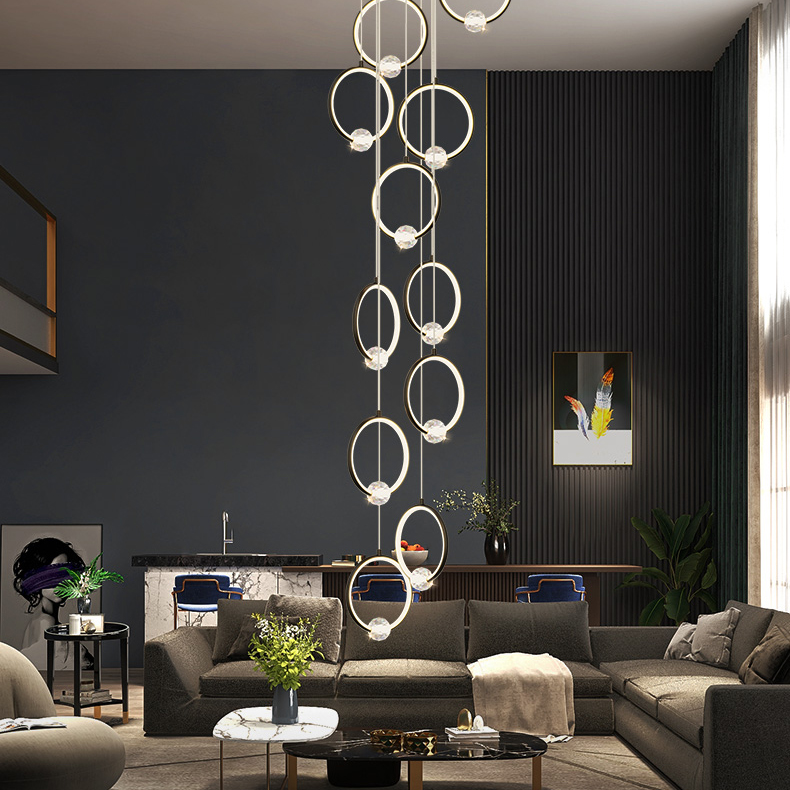 Подвесной светильник LUANA MORE L24 Black by ImperiumLoft