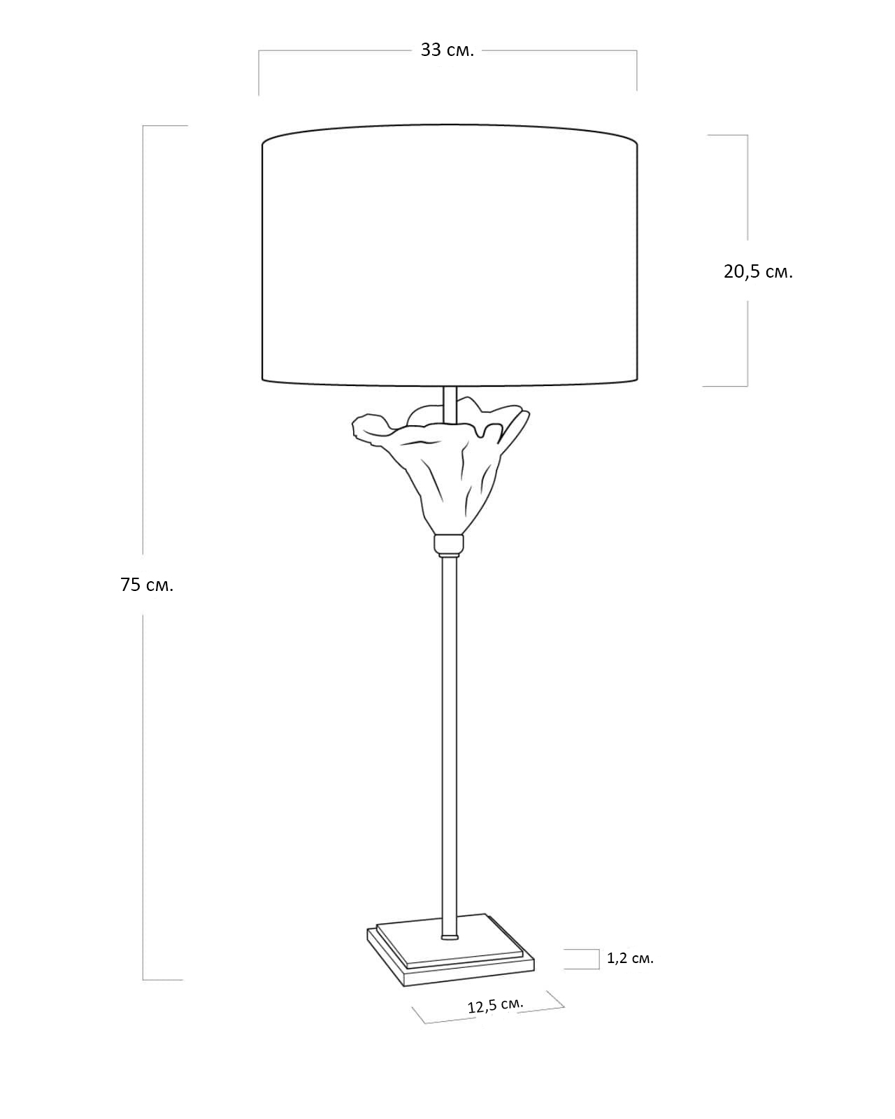Настольная лампа Моне Louvre Home JJ10307-1T