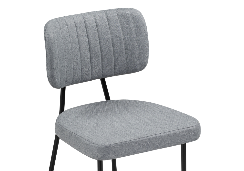 Стул Woodville Вакао серый / черный 528467