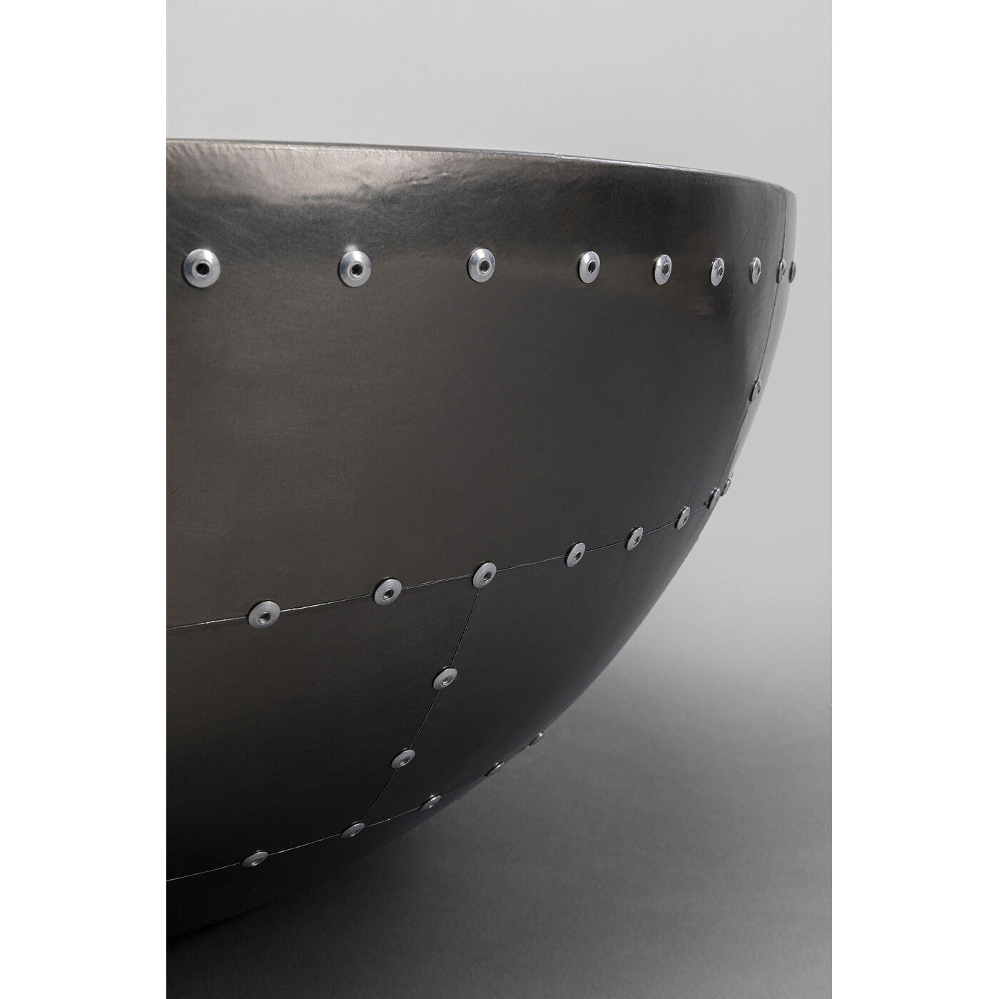 Стол кофейный Lounge Black Gun Metal Ø83 см KARE 87909