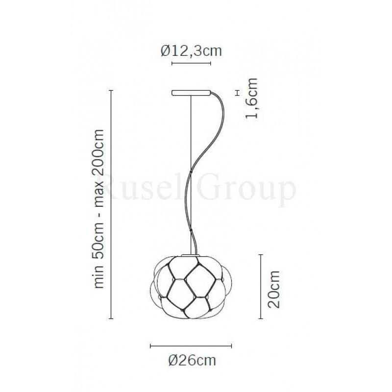 Подвесной светильник Fabbian Cloudy F21 A51 71