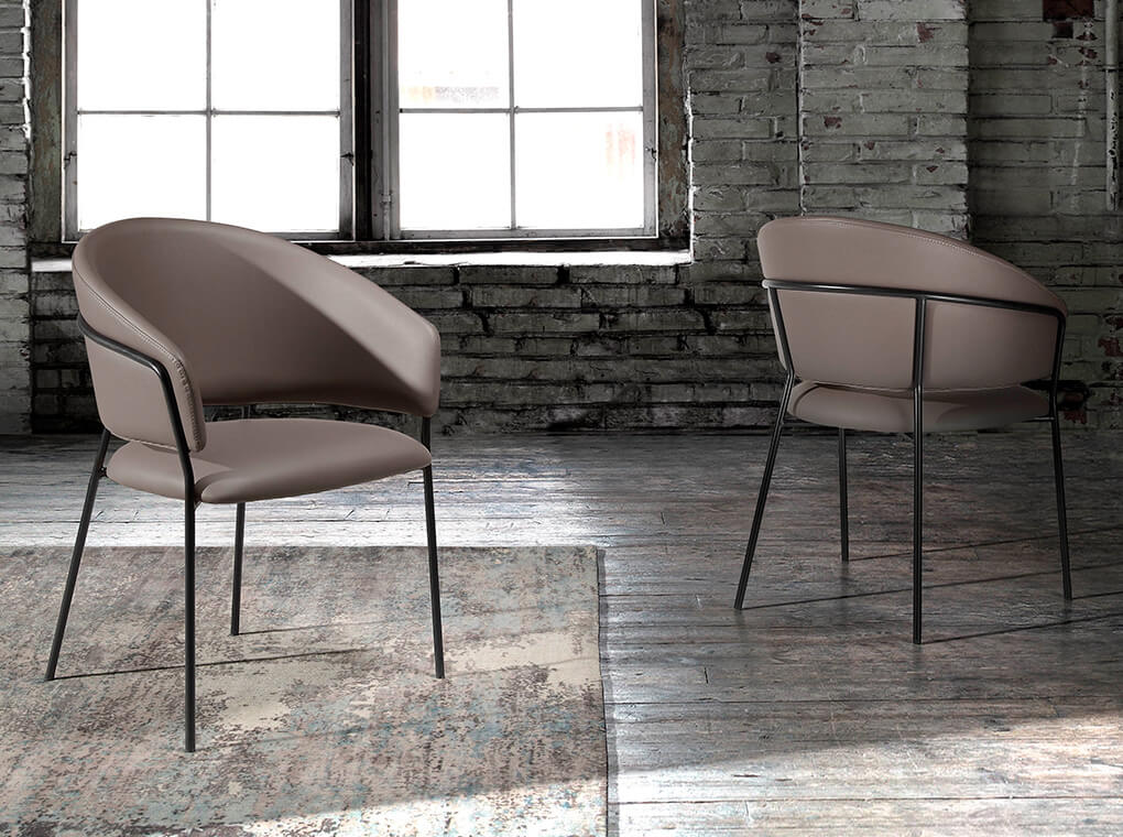 Стул F3236 /4088 из экокожи цвет Aqua C18 Angel Cerda