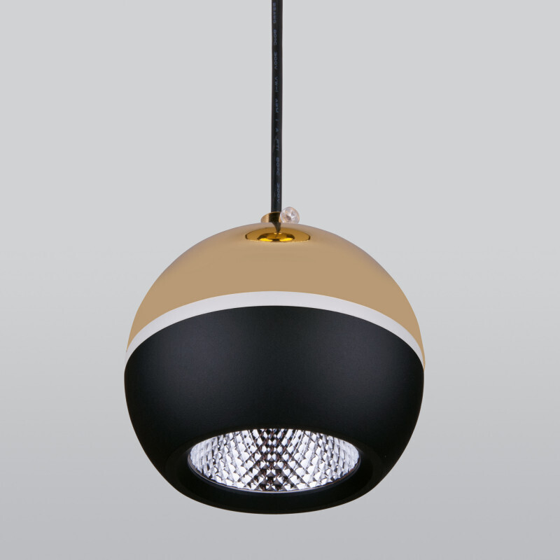 Подвесной светильник Elektrostandard DLS023 9W 4200K черный/золото