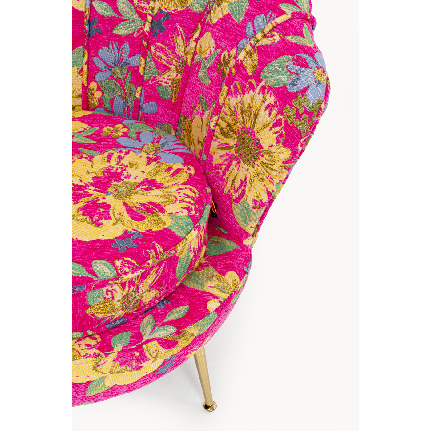 Кресло Water Lily Gold Flower Fever Pink KARE 71349