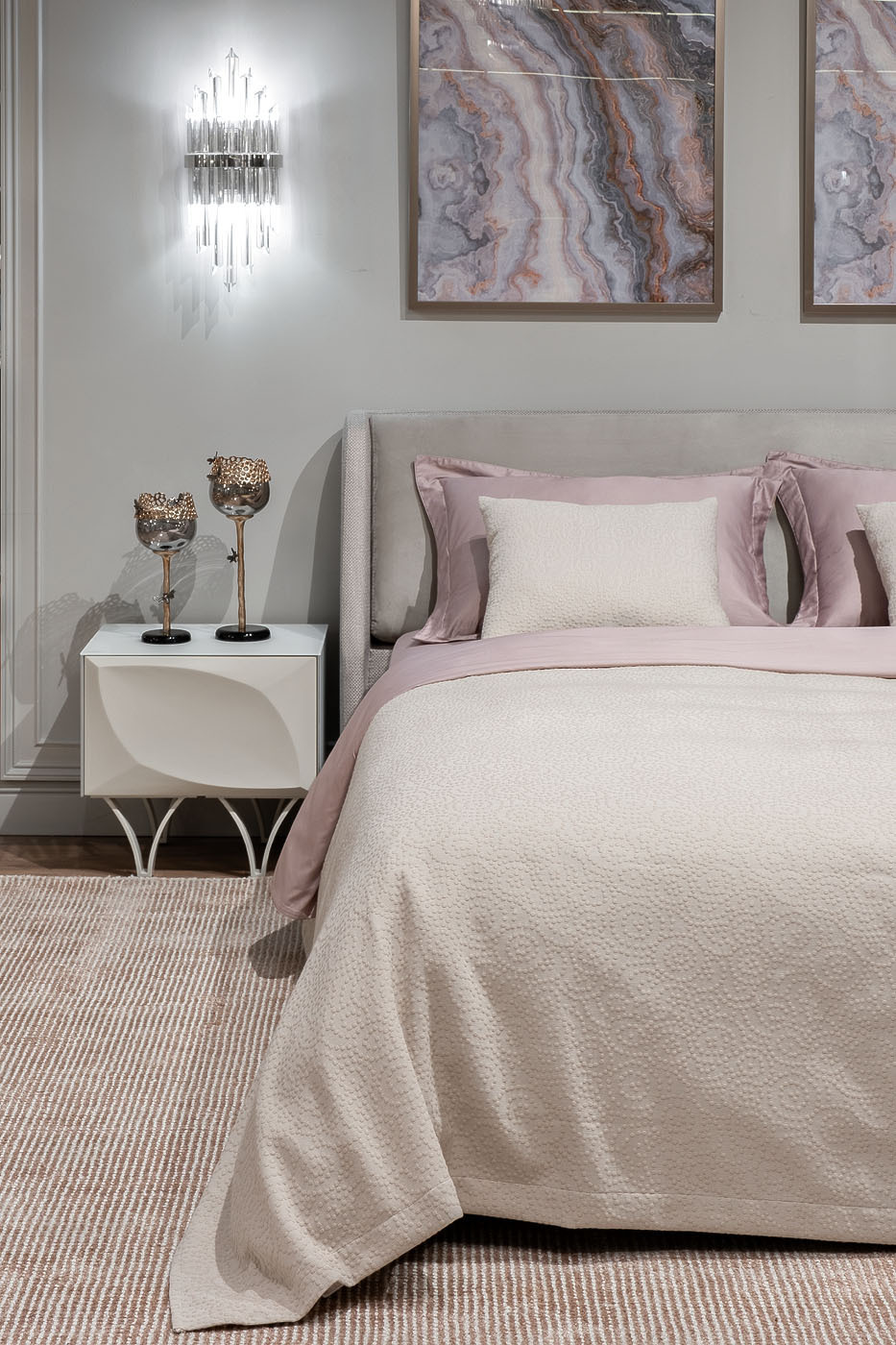 Покрывало "Иллюзия" 180х230см бежевое Garda Decor 16AMR-IL180230-POKR BEG