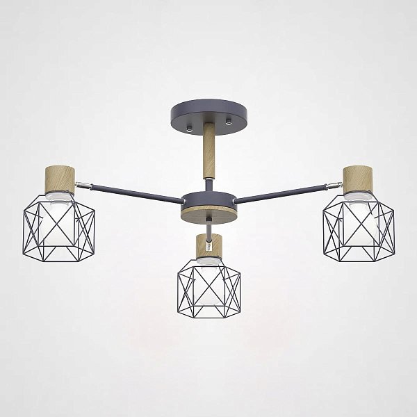 Потолочная люстра CORF B3 Gray 3 lamps by ImperiumLoft