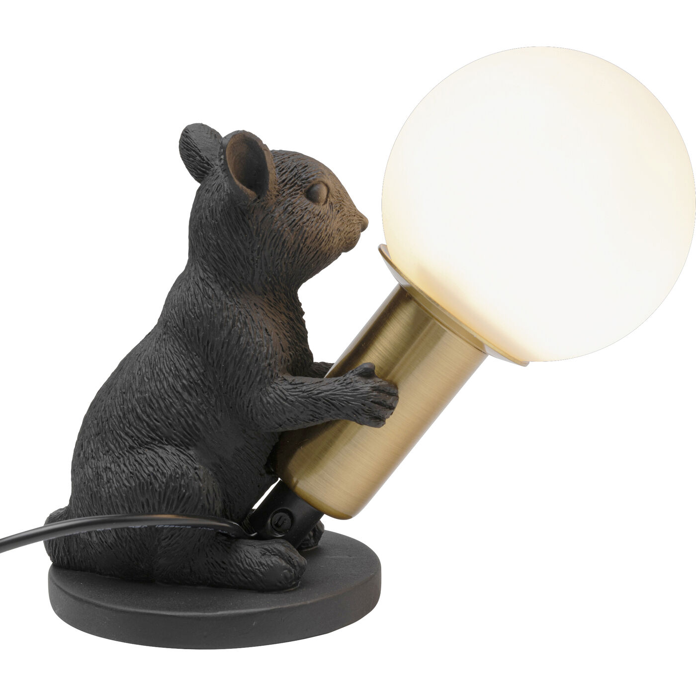 Светильник настольный Animal Chipmunk Black 12cm KARE 56666