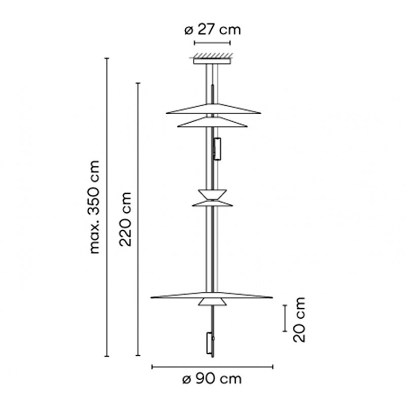 ПОДВЕСНОЙ СВЕТИЛЬНИК  VIBIA Flamingo 1570